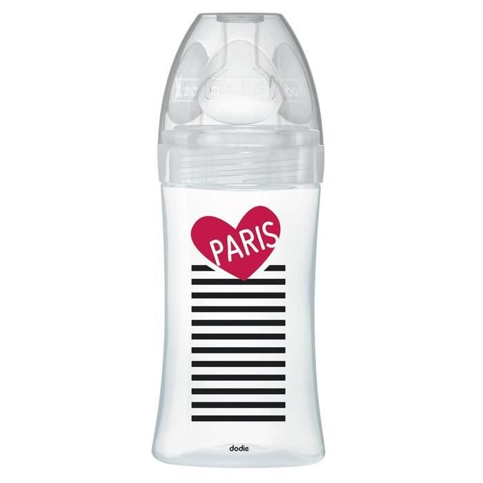 Dodie Sensation+ Anti-Colic Glass Baby Bottle 270 ml +0 m Paris