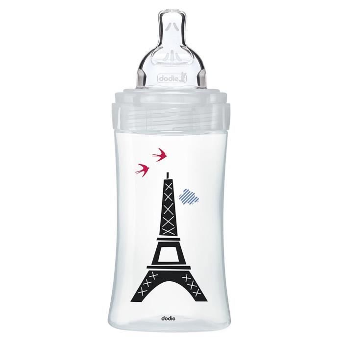 Dodie Sensation+ Anti-Colic Glass Baby Bottle 270 ml +0 m Paris