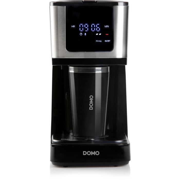 DOMO Filter Coffee Maker - DO733K - 900W - 4 to 10 Cups - Black