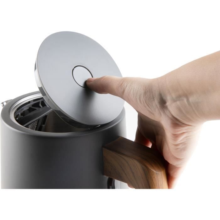 DOMO Electric Kettle - 1.7 L - 2200W - Black/Wood - DO9268WK