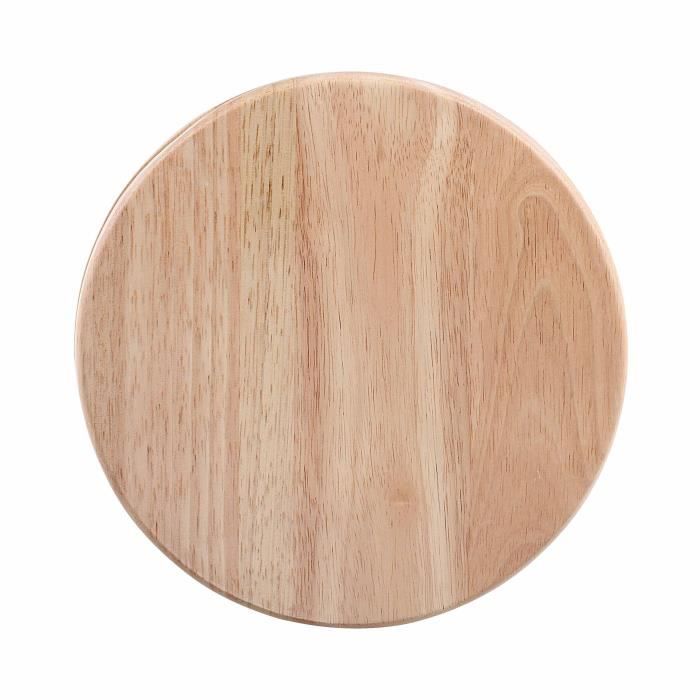 LIVOO Cheese Board - MEN28 - Rubberwood - Rotating Board - 4 Utensils