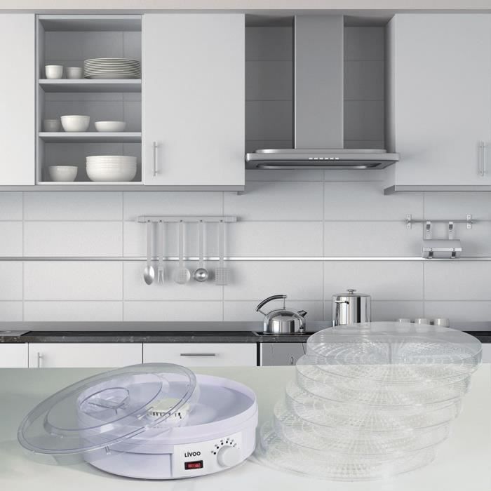 LIVOO DOM202 Food Dehydrator - 250W - 5 Drying Trays - Thermostat