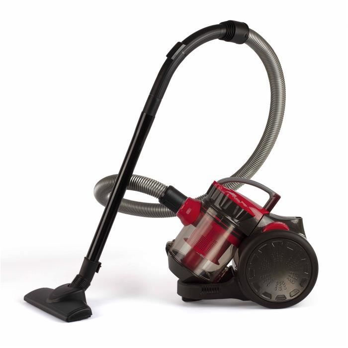 LIVOO Bagless Multi-Cyclonic Vacuum Cleaner - 700 W - 2 L - 78 dB - Red/Black - DOH105R