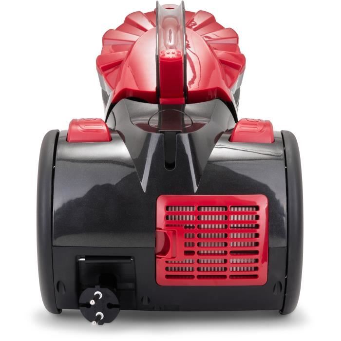 LIVOO Bagless Multi-Cyclonic Vacuum Cleaner - 700 W - 2 L - 78 dB - Red/Black - DOH105R