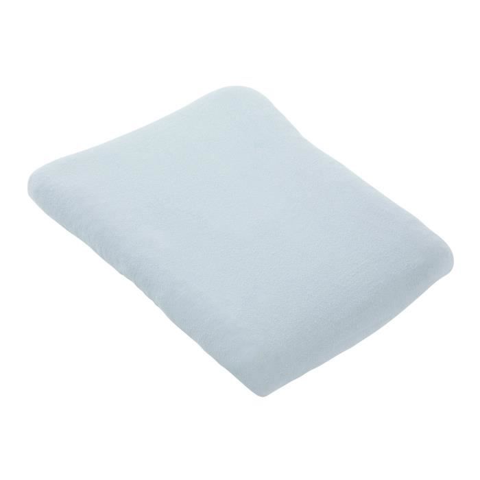 Set of 2 Changing Mat Covers - Terry Cloth - White/Pearl - 50 x 75 cm