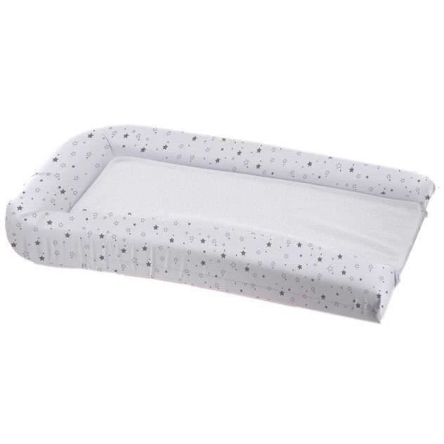 Changing Mat with Removable Sponges - White/Grey - 42 x 70 cm