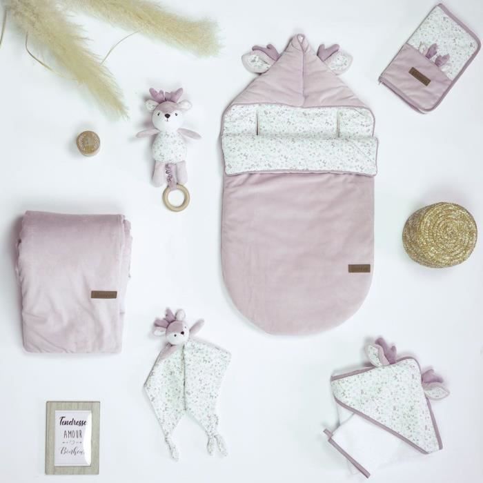 DOMIVA Changing Mat + Cover with Waterproof Sponge - LILAC