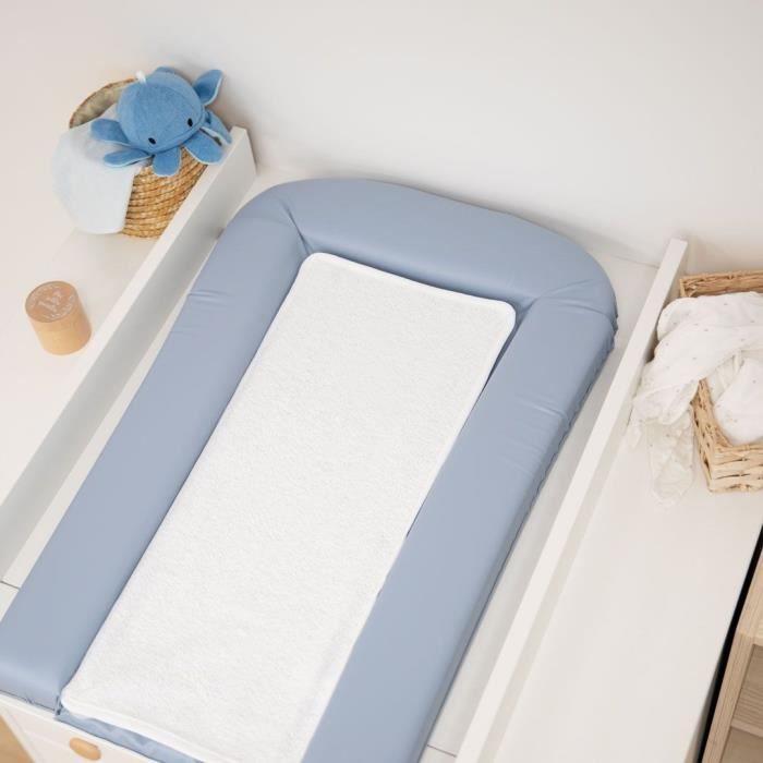 Changing Mat with 2 Removable Sponges - Blueberry - 42x70 cm
