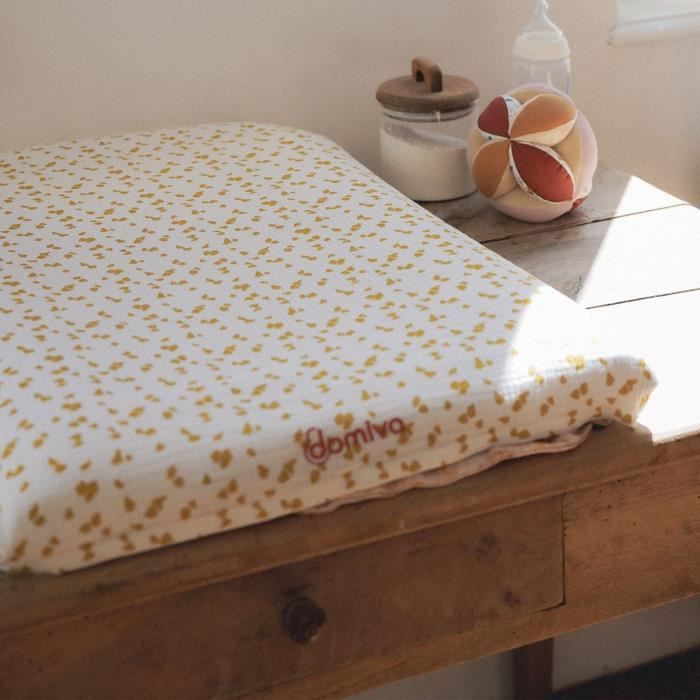 DOMIVA Changing Mat - Honey Moon - Ultra Comfortable - Reversible Cover