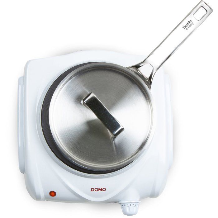 DOMO DO309KP Freestanding cast iron hob - White