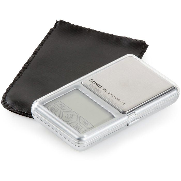 DOMO DO9096W Electronic Kitchen Scale - 0.01 g Graduation - 0.2 kg Capacity - LED Display