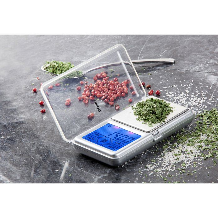 DOMO DO9096W Electronic Kitchen Scale - 0.01 g Graduation - 0.2 kg Capacity - LED Display