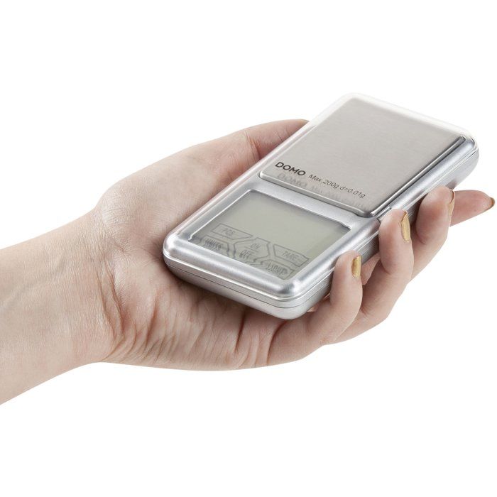 DOMO DO9096W Electronic Kitchen Scale - 0.01 g Graduation - 0.2 kg Capacity - LED Display