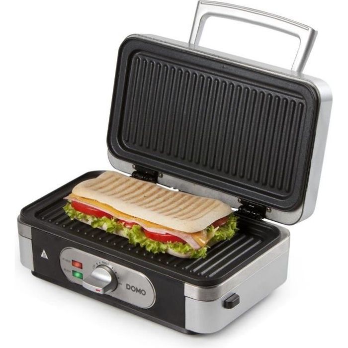 DOMO DO9136C Waffle Maker - Stainless Steel - 1000W - 3 Sets of Plates