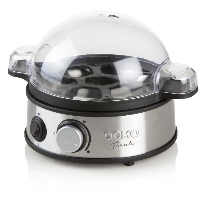 DOMO Egg Cooker - 400W DO9142EK - Indicators - Stainless Steel - Up to 7 Eggs