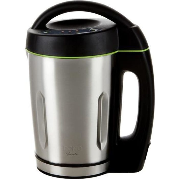DOMO Heated Blender - DO498BL - 1000 W - 1.6 L - Black - 3 Programs