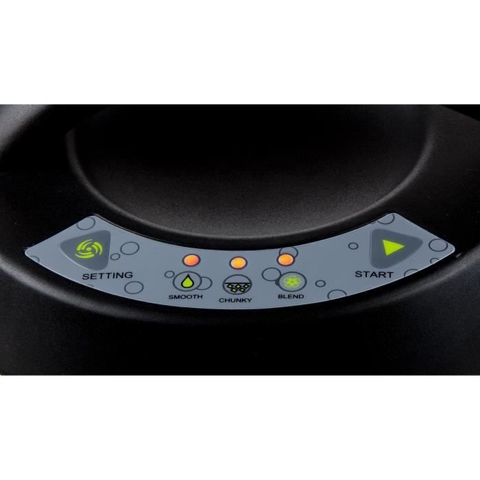 DOMO Heated Blender - DO498BL - 1000 W - 1.6 L - Black - 3 Programs