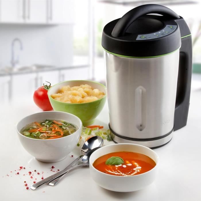 DOMO Heated Blender - DO498BL - 1000 W - 1.6 L - Black - 3 Programs