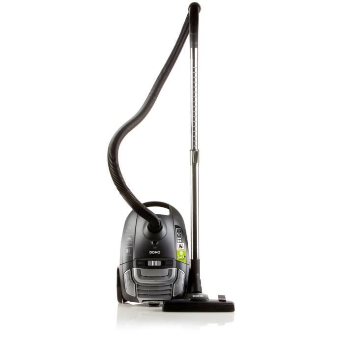DOMO Bagged Cylinder Vacuum Cleaner - 700 W - 69 dB - Grey - DO7285S
