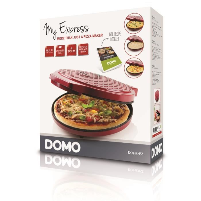 DOMO Pizza Oven - My Express - 1450W - Variable Temperature - Red