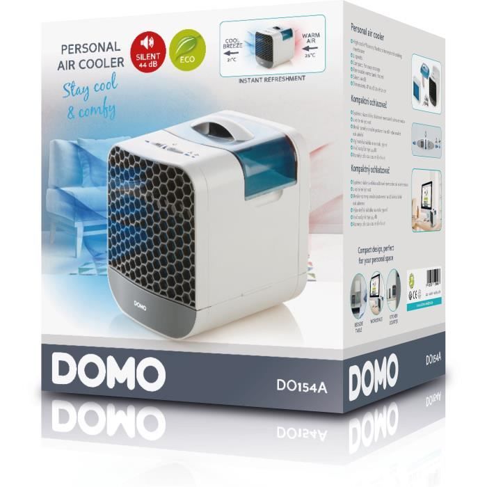 DOMO DO154A Personal Air Cooler - 6W - Compact - 44dB Noise Level