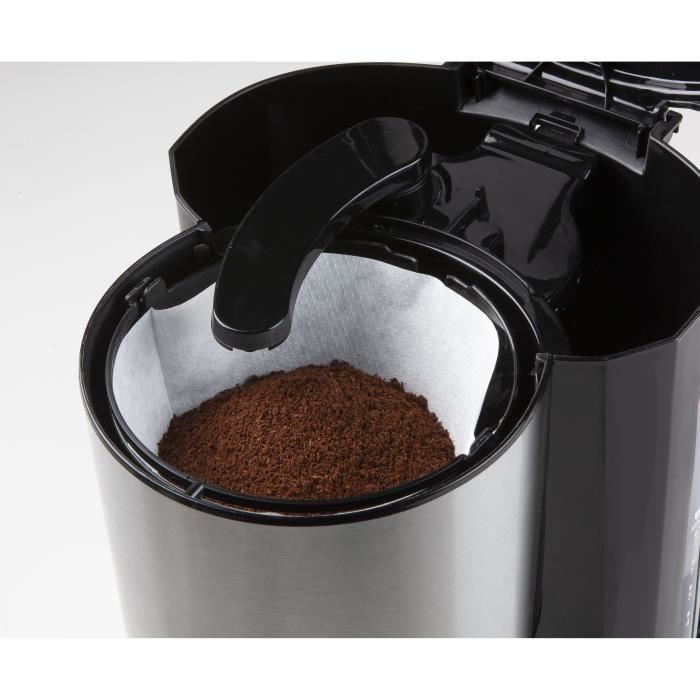 DOMO Filter Coffee Maker - DO709K - 1000 W - 1 L - 8 Cups - LCD Screen - 24-Hour Timer - Stainless Steel