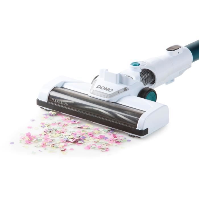 DOMO DO233SV Cordless Stick Vacuum Cleaner - 2-in-1 with Cyclonic System and 0.6 L Dustbin 6-Liter