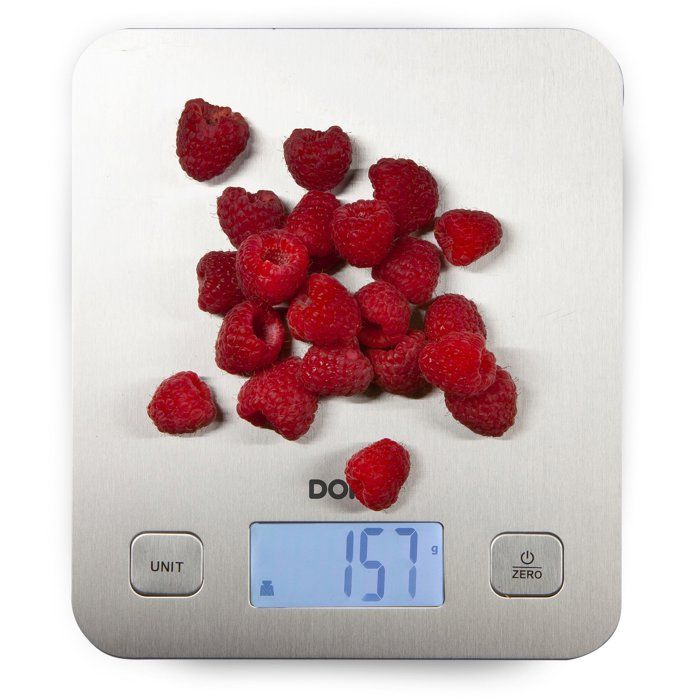 DOMO DO9239W Electronic Kitchen Scale - 5 kg Capacity - Stainless Steel - Tare Function
