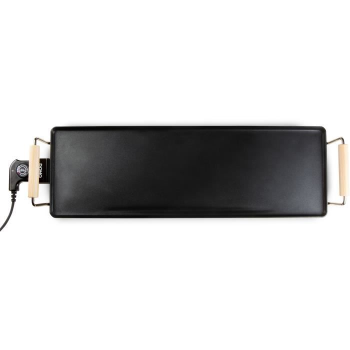 Family XL Plancha Grill – 70 cm, Wood-Look Handles, 1800W