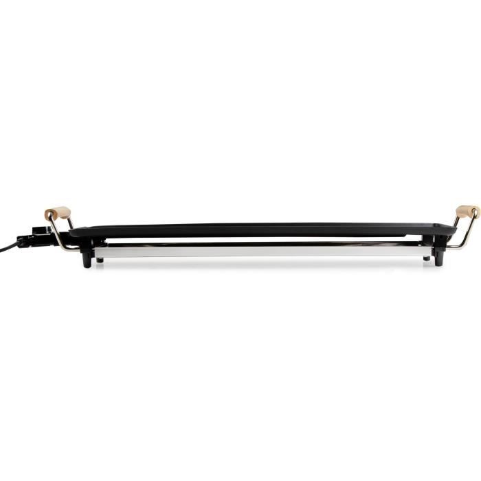 Family XL Plancha Grill – 70 cm, Wood-Look Handles, 1800W