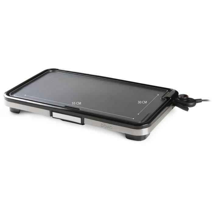 DOMO DO9263G XXL Griddle Grill – 2200W, Stainless Steel Surface 55 x 30.5 cm