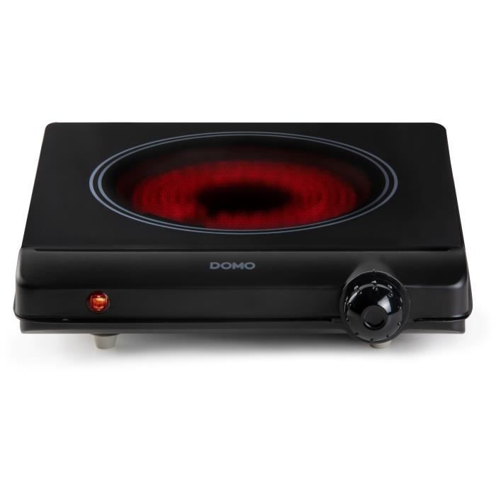 DOMO Ceramic Hob - 1 Burner - 25.3 x 28.7 x 7 cm - DO30111KP