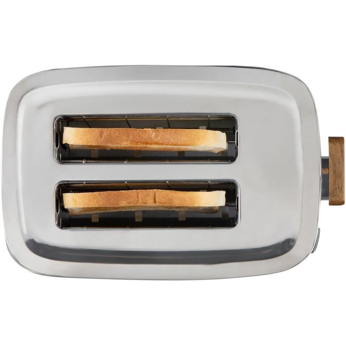 DOMO Electric Toaster - 1000 W - 2 Slots - Black - DO965T