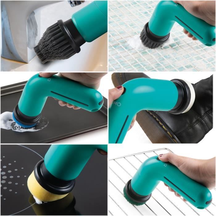DOMO Cordless Rotating Cleaning Brush - DO248SB - 3.7V - 60 min - 2 Speeds - Blue