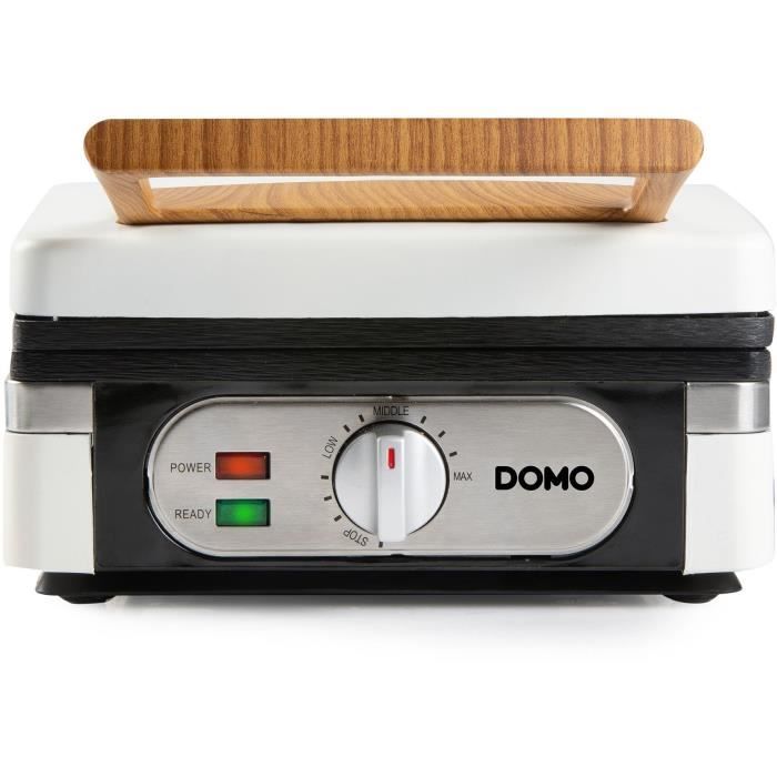 Waffle Maker - DOMO - DO9274W - 1400 W - 2 XL Waffles - White
