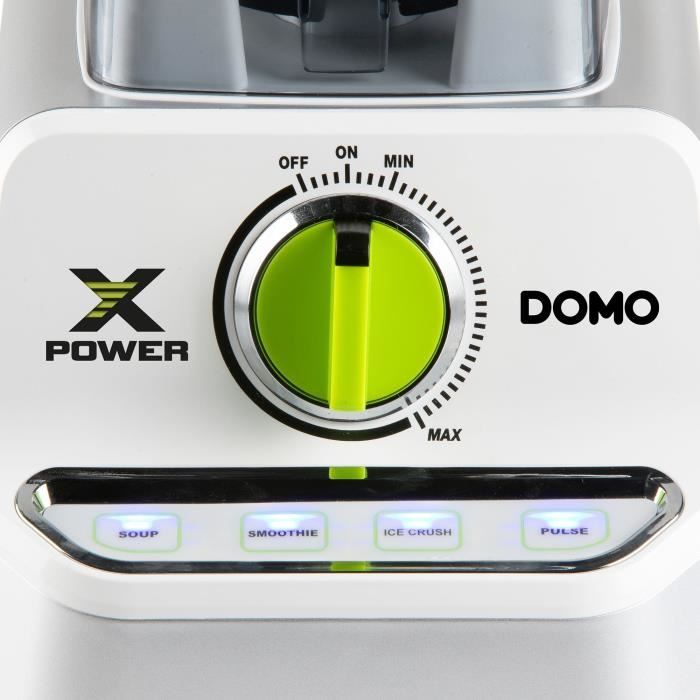 DOMO XPOWER Blender - DO747BL - 1500 W - 2 L - Gray