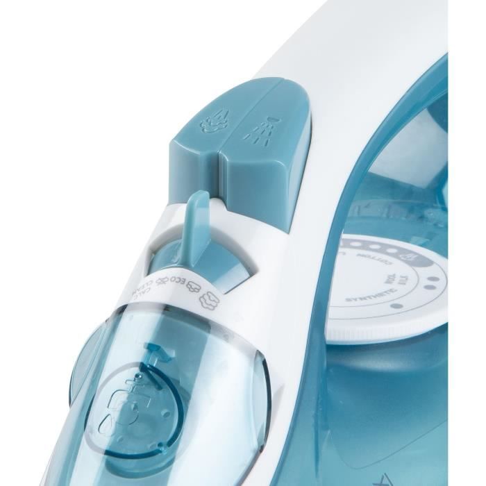 DOMO Steam Iron DO7060S CeraGliss - 2400 W - 40 g/min - 320 ml - Blue/ White