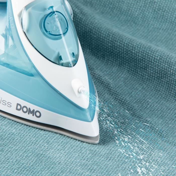 DOMO Steam Iron DO7060S CeraGliss - 2400 W - 40 g/min - 320 ml - Blue/ White