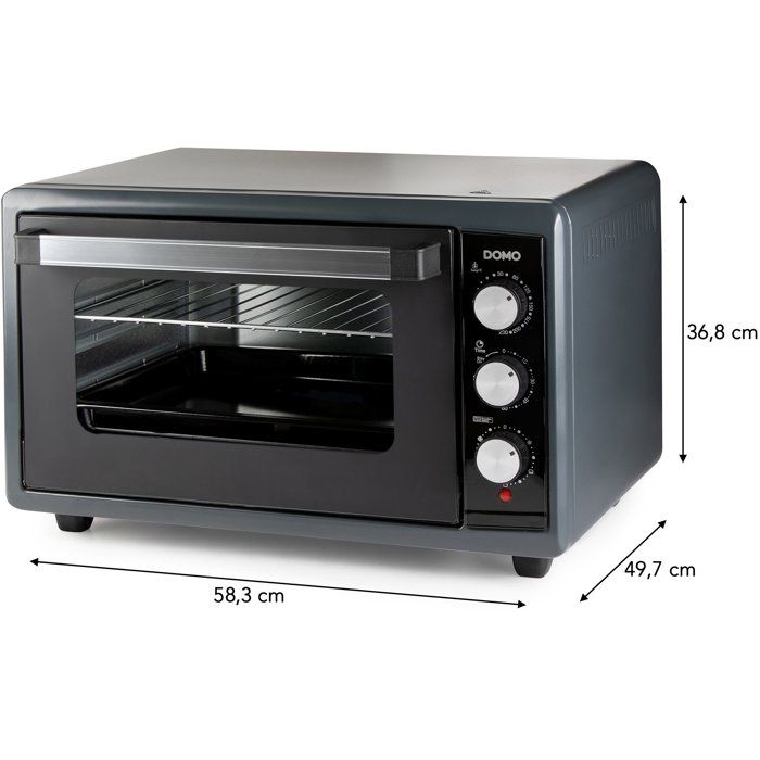 DOMO XXL Multifunction Electric Oven - DO808GO 50 L - 2000W - Black