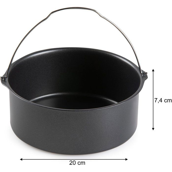 DOMO AirFryer Accessories Set - 12 Pieces - Black - Compatible with 6 L Models