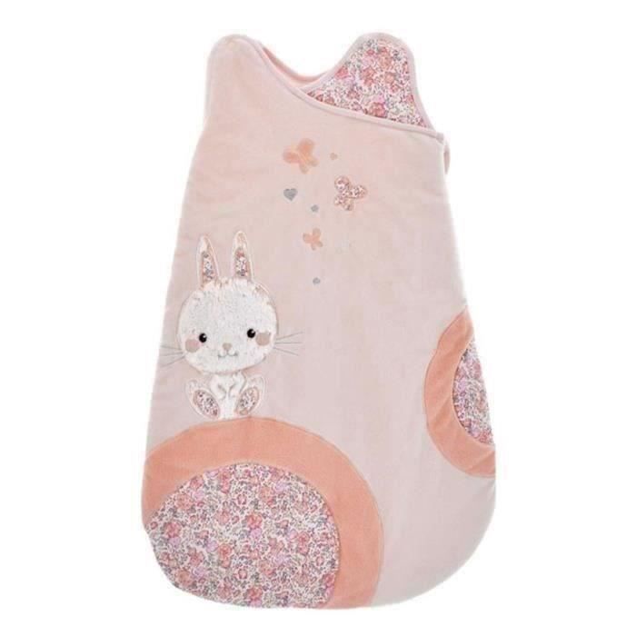 DOMIVA Sleeping Bag, Bunny, Pink, 0-6 Months, Warm and Soft