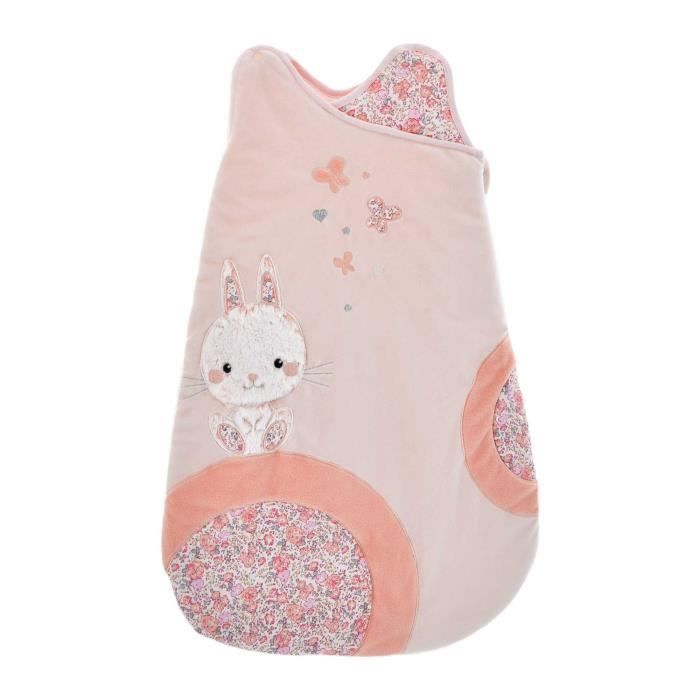 DOMIVA Sleeping Bag, Bunny, Pink, 0-6 Months, Warm and Soft