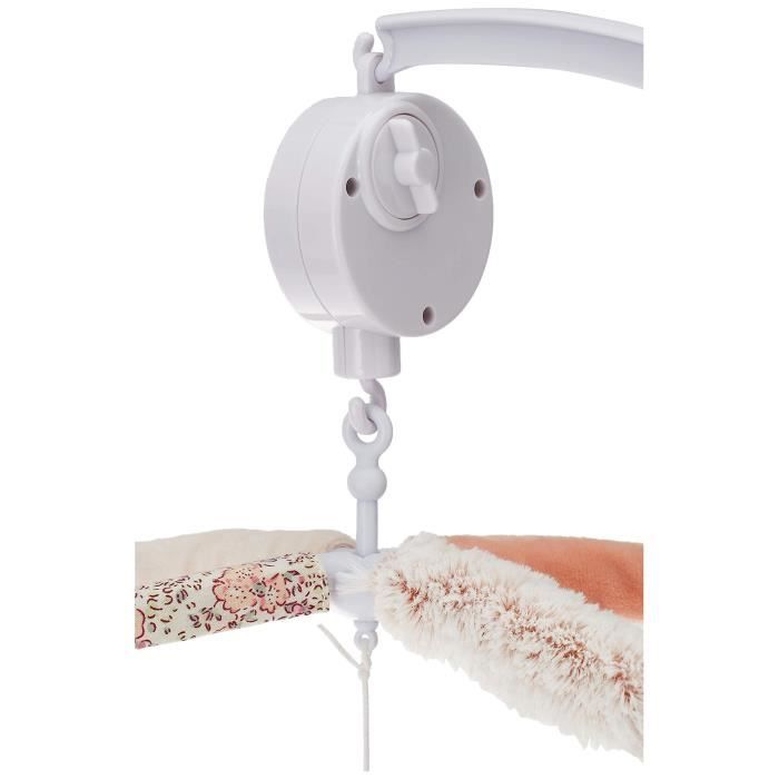 DOMIVA Musical Bunny Mobile - PVC Arch - White/Pink - 34 x 65 cm