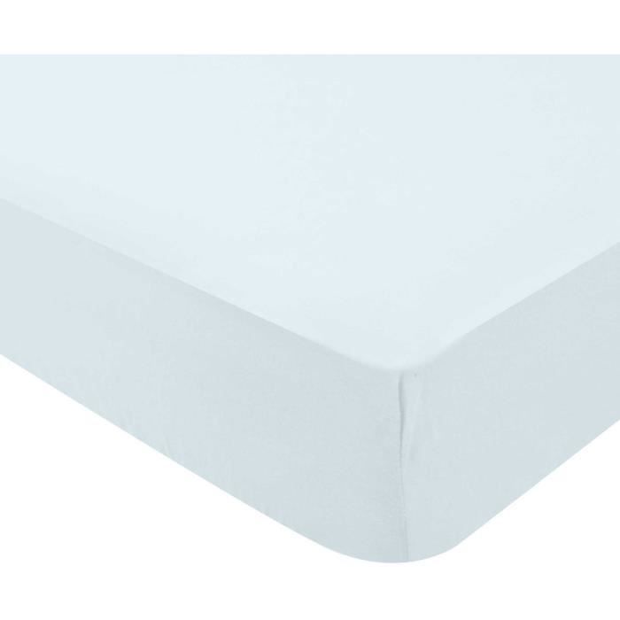 DOMIVA Fitted Sheet - Jersey - 70 x 140 cm - Light Blue