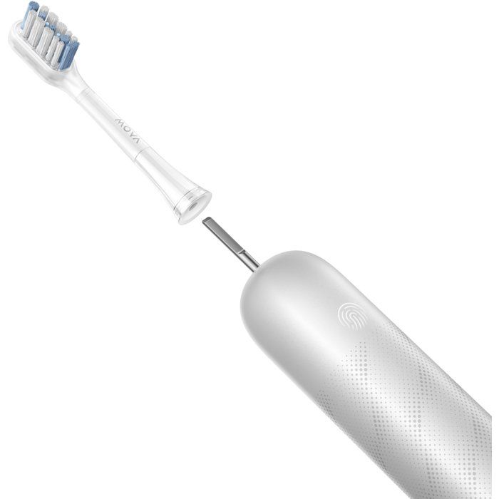 MOVA Electric Toothbrush - FRESH PRO - Silver - Oscillating-Rotating Pulsating