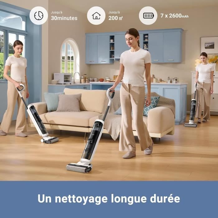 DREAME MOVA K20 Mop Vacuum Cleaner - 200W - 30 min - White