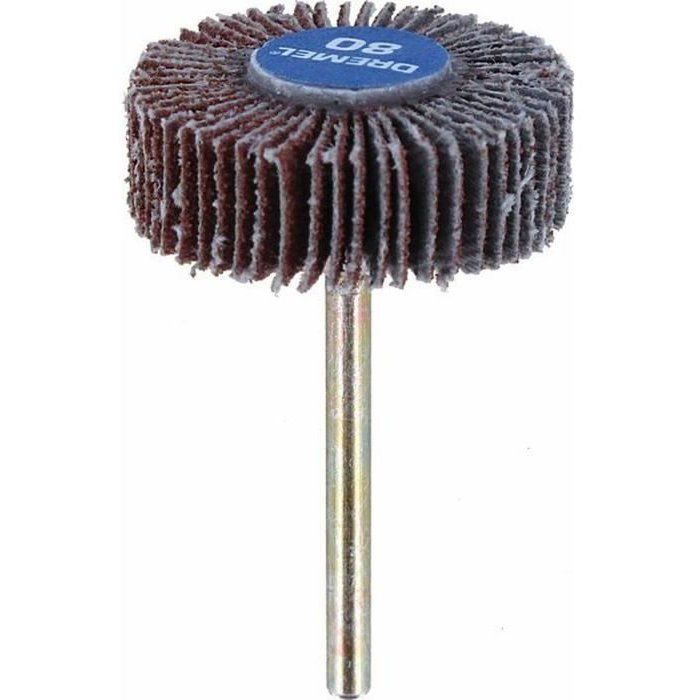 DREMEL 502 Flap Polisher, 80 Grit, 28.6 mm Diameter