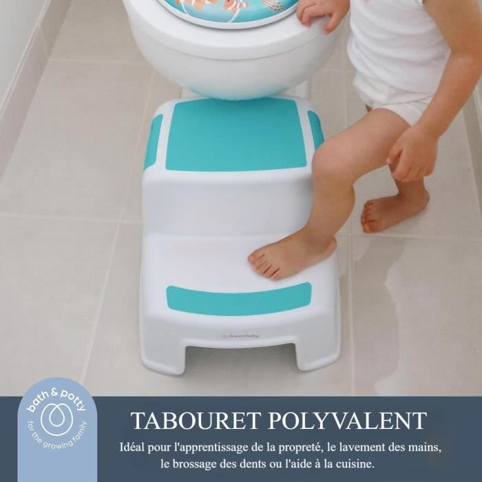 DREAMBABY - 2 Up Step Stool - Non-slip - Aqua