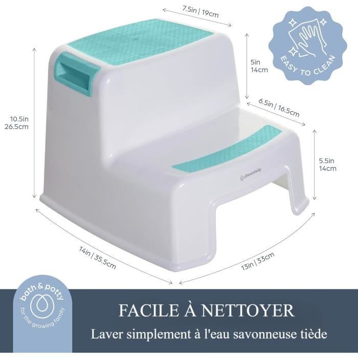 DREAMBABY - 2 Up Step Stool - Non-slip - Aqua