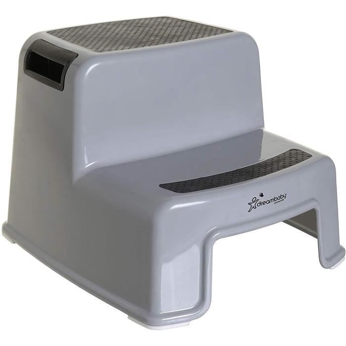 DREAMBABY - 2 Up Step Stool - Non-slip - Grey and Black